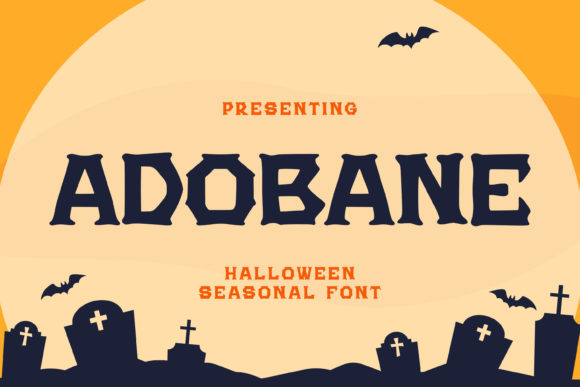 Adobane: A Spooky Display Font for Editorial Mood