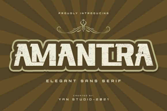 Amantra: A Bold Display Font for Editorial Designs