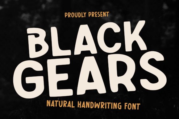Black Gears Bold Display Font for Campaign Design