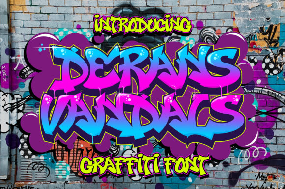 Derans Vandals: A Display Font for Street Art Branding
