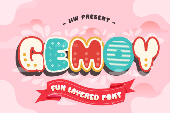 Gemoy: A Fun and Bubbly Display Font for Creative Makers