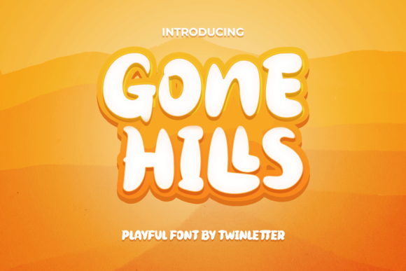 Gone Hills Display Font: A Playful, Thick-Lettered Typeface
