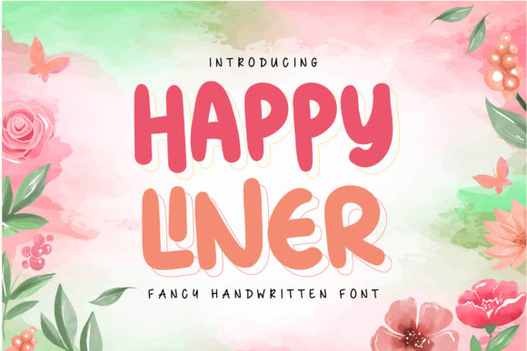 Happy Liner Display Font for Playful Editorial Designs