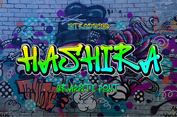 Hashira: A Graffiti Display Font With Real Street Energy