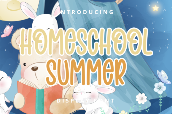 Homeschool Summer: A Playful Display Font for Editorial Personality