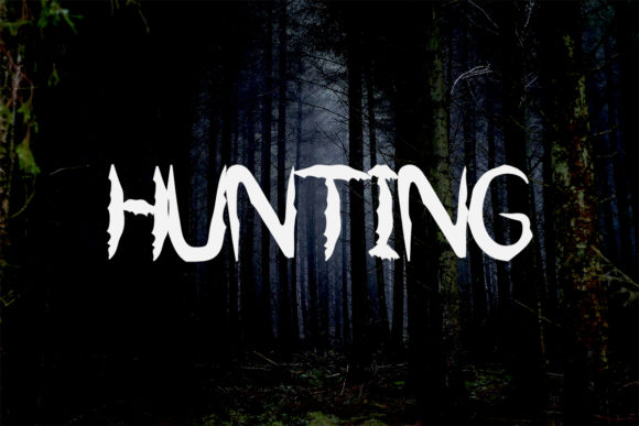 Hunting: The Cool and Spooky Decorative Font for Your Next Publication