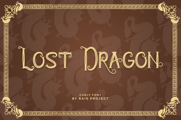 Lost Dragon: A Whimsical Display Font for Editorial Design