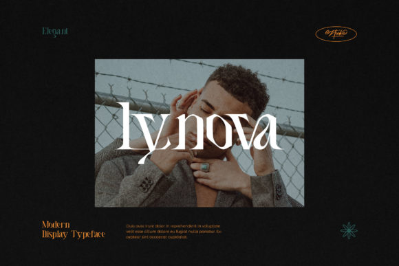 Lynova Display Font for Posters, Labels, and Branding
