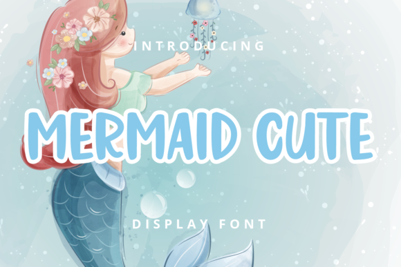 Mermaid Cute Display Font for Playful Web Design Projects