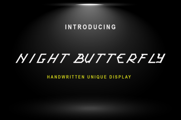 Night Butterfly Display Font for Memorable Branding