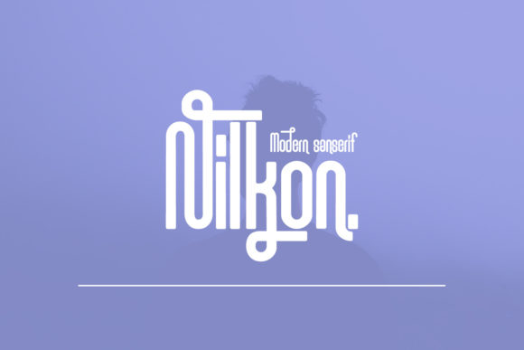 Nilkon: A Modern Display Font for Handmade Labels & Shop Branding
