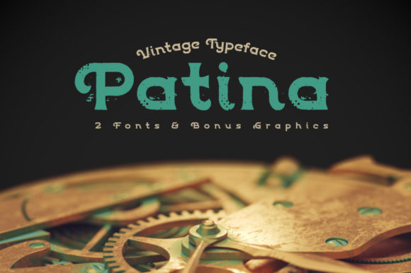 Patina: The Vintage Display Font for Handmade Product Design
