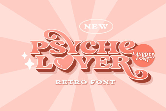 Psyche Lover: A Retro Display Font for Creative Campaigns
