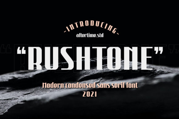 Rushtone: A Bold Modern Display Font for Creators