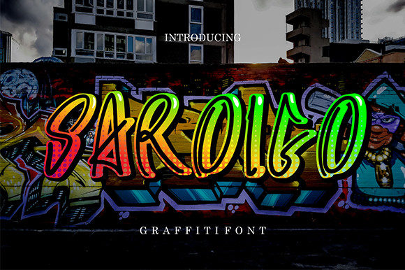 Saroigo Font: Elevate Your Campaigns with a Street Art Typeface