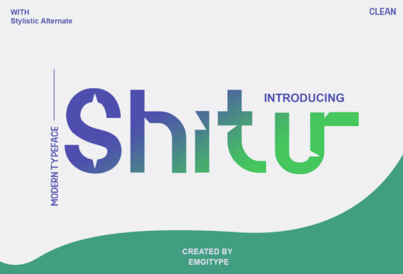 Shitu: The Futuristic Display Font for Modern Branding