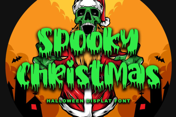 Spooky Christmas Font: A Spooky Display Typeface for Brands