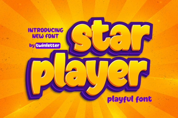 Star Player: A Playful Display Font for Lovely Editorial Projects
