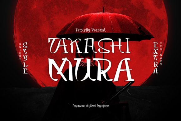 Takasimura: A Japanese-Inspired Display Typeface for Editorial Design
