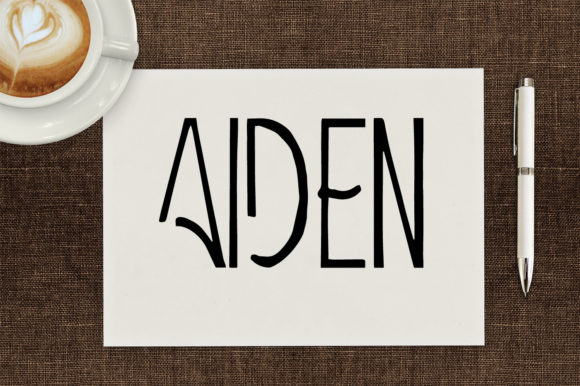 The Aiden Font: A Whimsical Display Typeface for Editorial Design