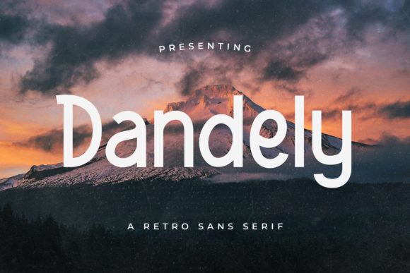 The Dandely Font: A Retro Display Typeface for Editorial Projects