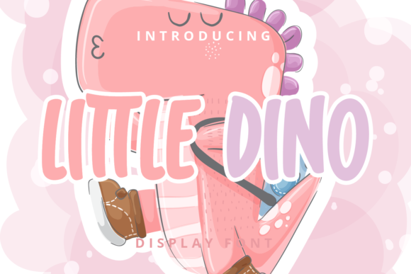 The Editorial Character of Little Dino Font