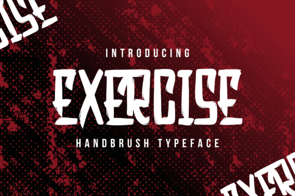 The Exercise Font for Your Handmade Creations