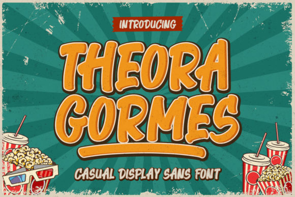 Theora Gormes: A Chunky Display Font for Digital Creativity