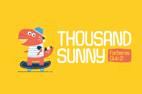 Thousand Sunny: A Quirky Display Font for Creative Brands