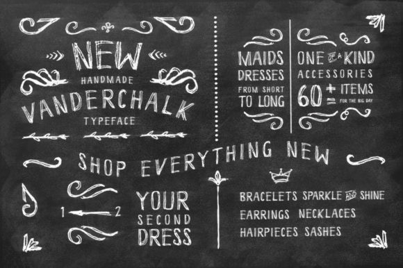 Vanderchalk Font: A Cool Brushed Display Typeface for Makers